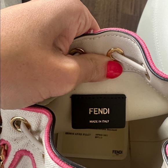 Fendi Mini Tresor Canvas bucket bag - Picture 12 of 12